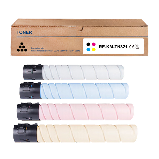 TN321 Kompatibler Toner für Konica Minolta TN-321 A33K1D0 A33K4D0 A33K3D0 A33K2D0 A0DK153 A0DK453 A0DK353 A0DK253 für Develop Ineo+ 224 284 284E 364 364E
