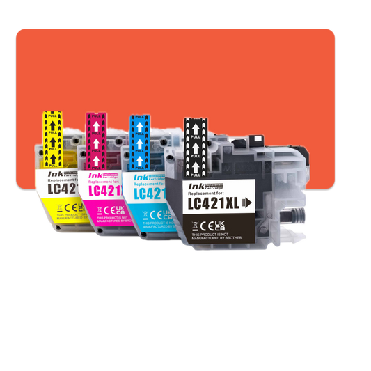Multipack LC421 LC421XL Kompatibles Tintenpatrone für Brother LC-421VAL LC-421XLVAL DCP-J1050DW DCP-J1140DW MFC-J1010DW